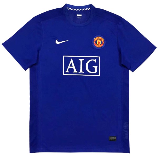 Camiseta Manchester United Segunda equipo Retro 2007 08 Azul